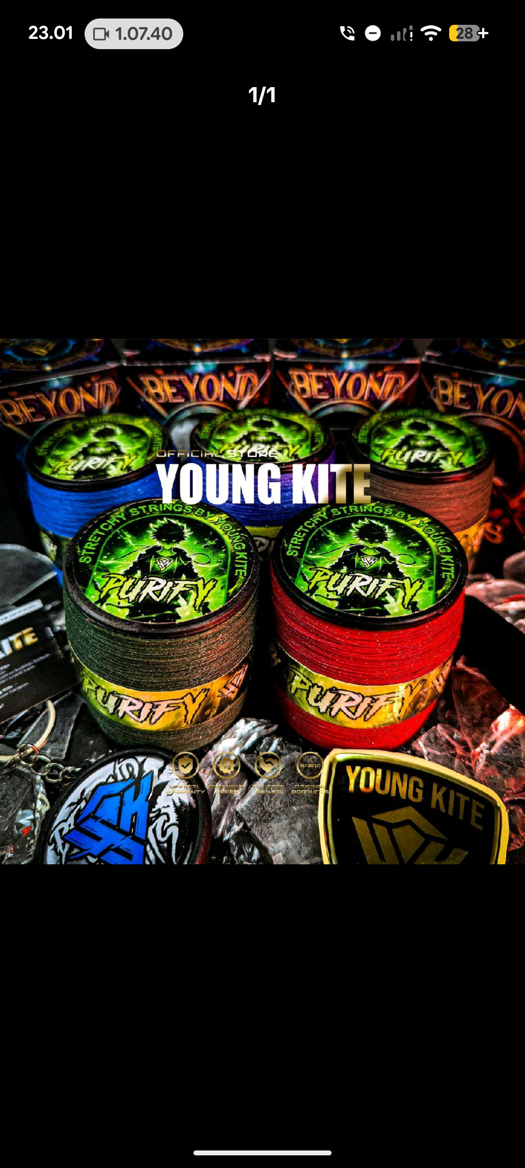 Gelasan Spesial Uluran PURIFY Original by Young Kite Kasar Garang Tajam 2000Yard(SUPER TAJAM)